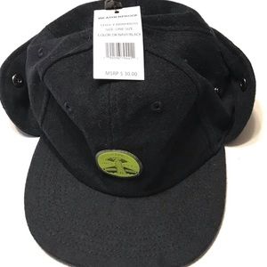 Weatherproof Fleece Covered Hat With Ear Flaps